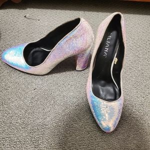 Sequin Heels